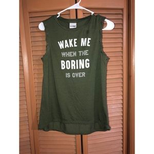 Navy green shirt